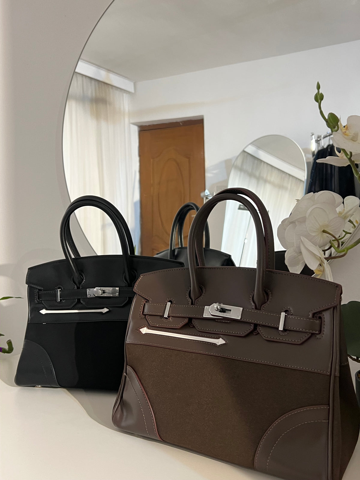 Hermes suede birkin