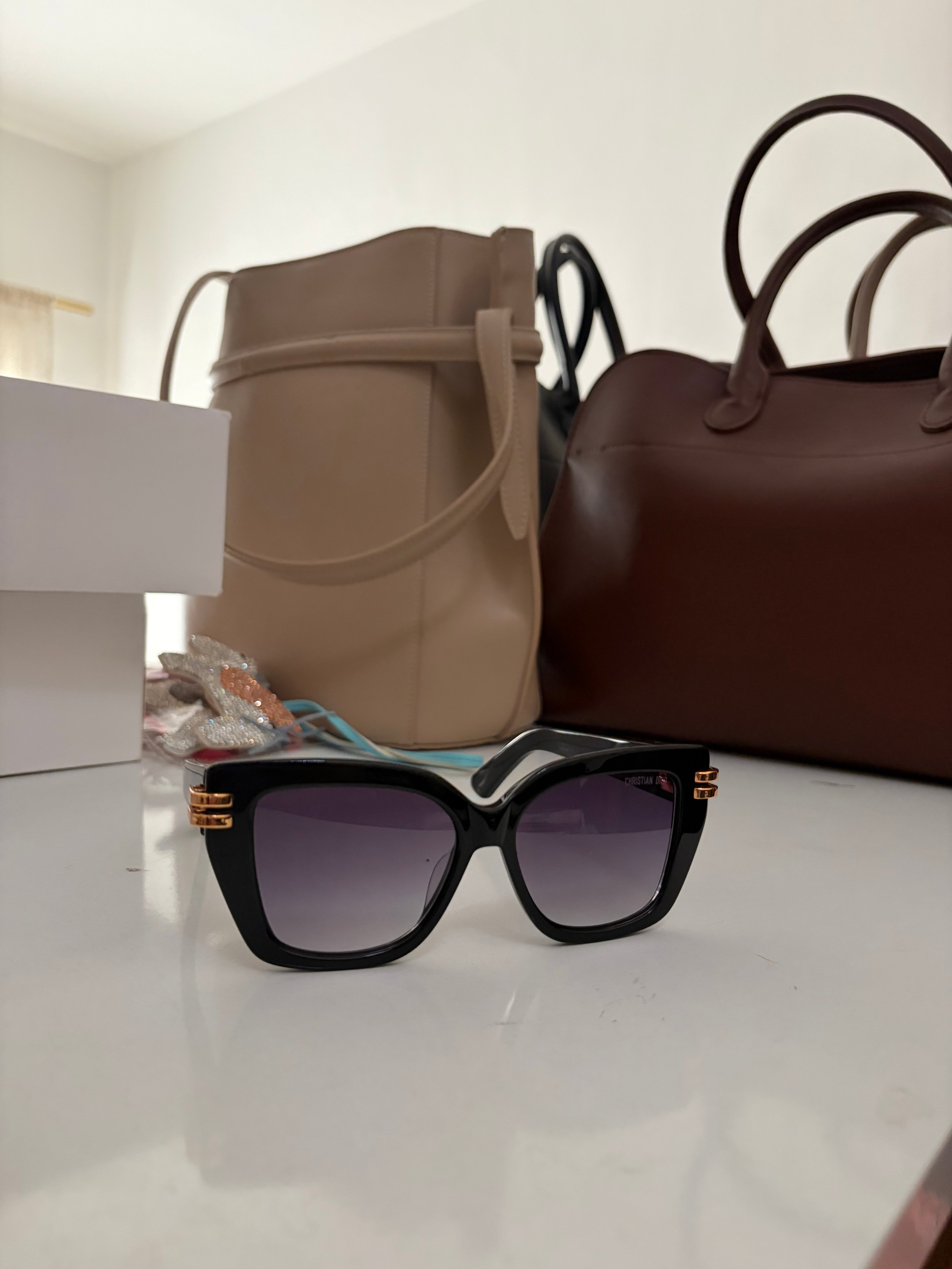 Dior big black sunglasses