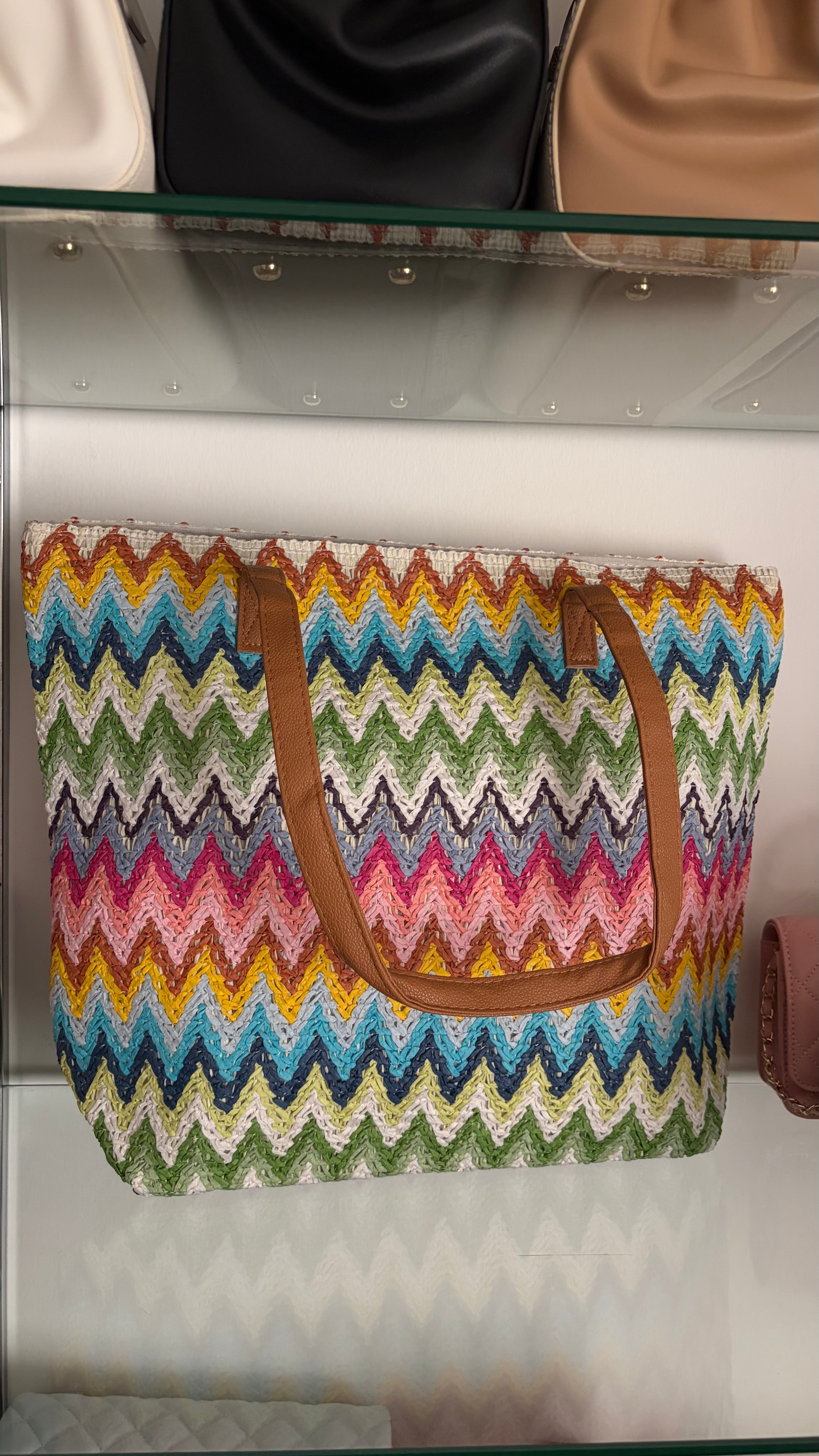 Large colorful beach bags