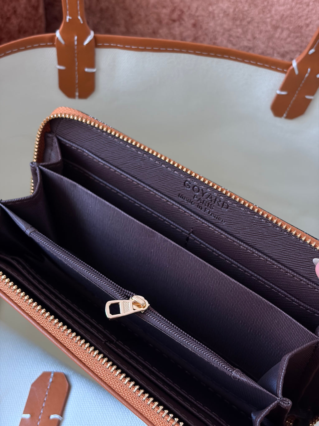 Goyard zipper wallet