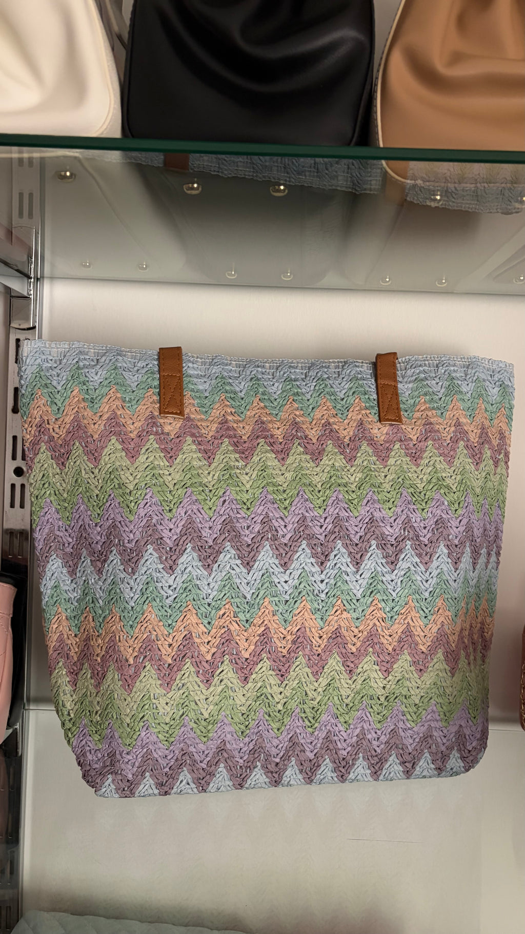 Large colorful beach bags