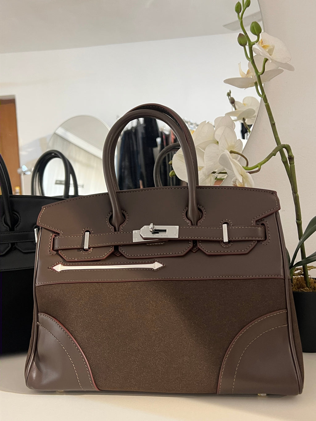 Hermes suede birkin