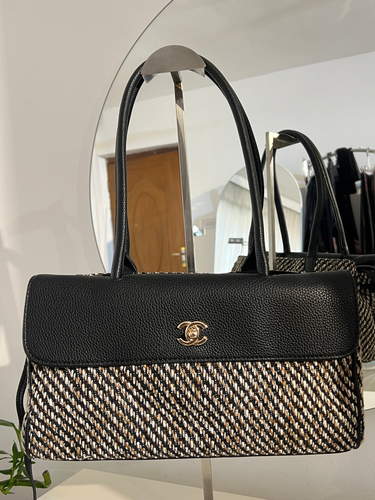 Chanel mini flap tote
