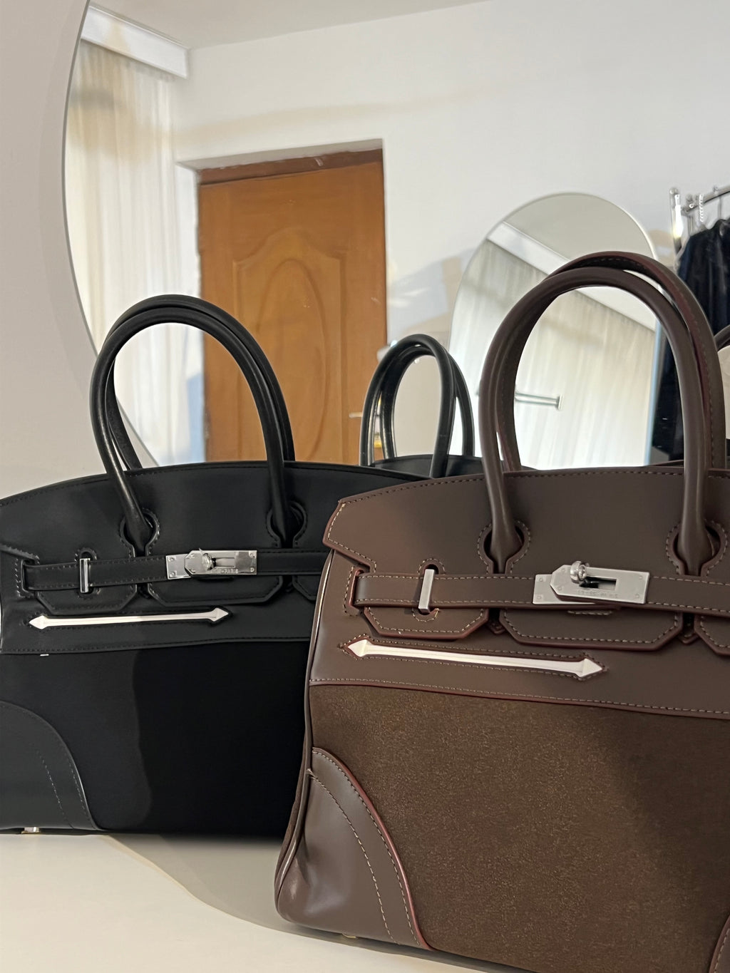 Hermes suede birkin